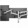 ATDEC DUAL DYNAMIC DESK MOUNT SILVER