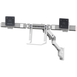 ERGOTRON HX WALL DUAL MONITOR ARM SILVER METALLIC