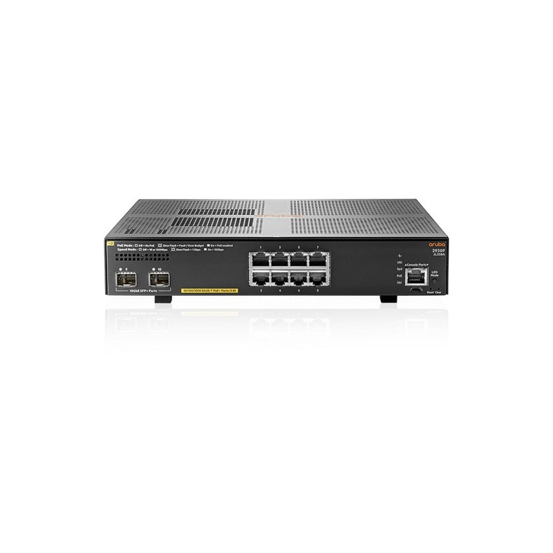 Hewlett Packard Enterprise ARUBA 2930F 8G POE+ 2SFP+ SWCH
