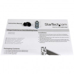StarTech.com 4U Solid Blank Panel with Hinge