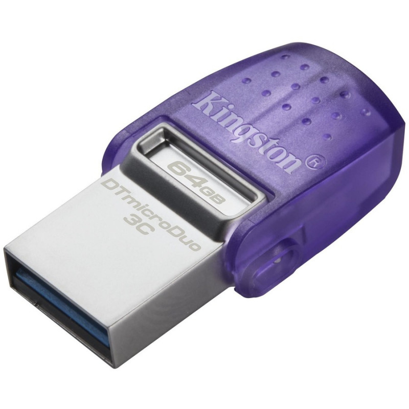 KINGSTON 64GB DT MICRODUO 3C 200MB/s DUAL USB-A +