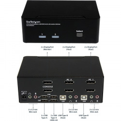 StarTech.com 2 Port DisplayPort Dual-Monitor KVM - 4K