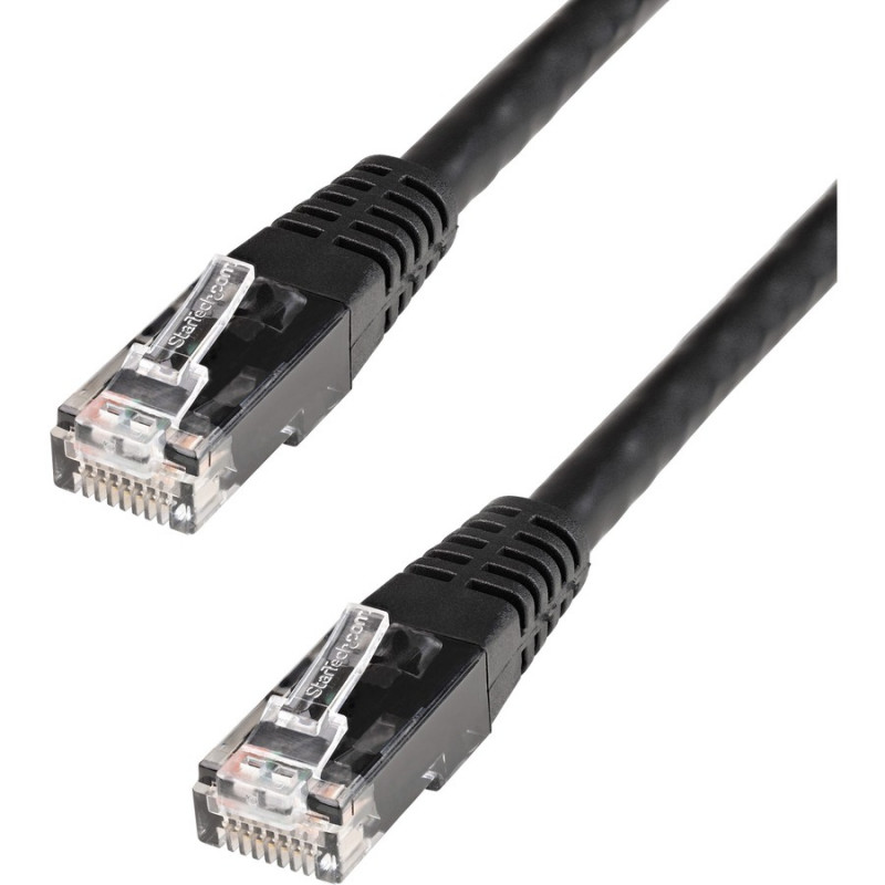 StarTech.com 10 FT BLACK MOLDED CAT6 UTP PATCH CABLE