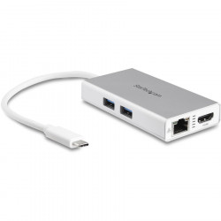 StarTech.com USB C Multiport Adapter - PD - Silver.
