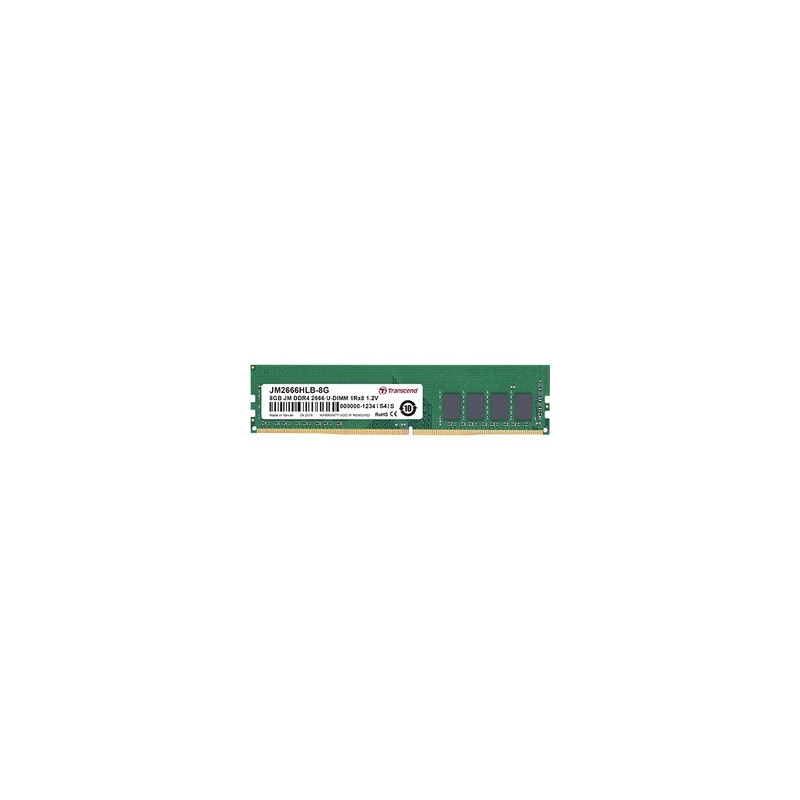 TRANSCEND 8GB JM DDR4 2666 U-DIMM 1RX8 1GX8 CL19