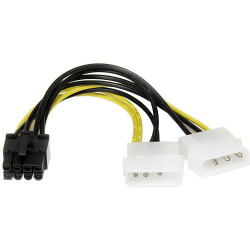 StarTech.com 6 LP4 to 8 Pin PCIe Power Cable Adapter.