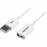 StarTech.com 3m White USB 2.0 Extension Cable - M/F.