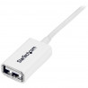 StarTech.com 3m White USB 2.0 Extension Cable - M/F.