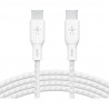 BELKIN 100w USB-C to USB-C Braided Cable 2M Whi