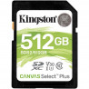 KINGSTON 512GB SDXC CANVAS SELECT PLUS