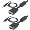 StarTech.com 15m High Res Monitor VGA Cable w/ Audio