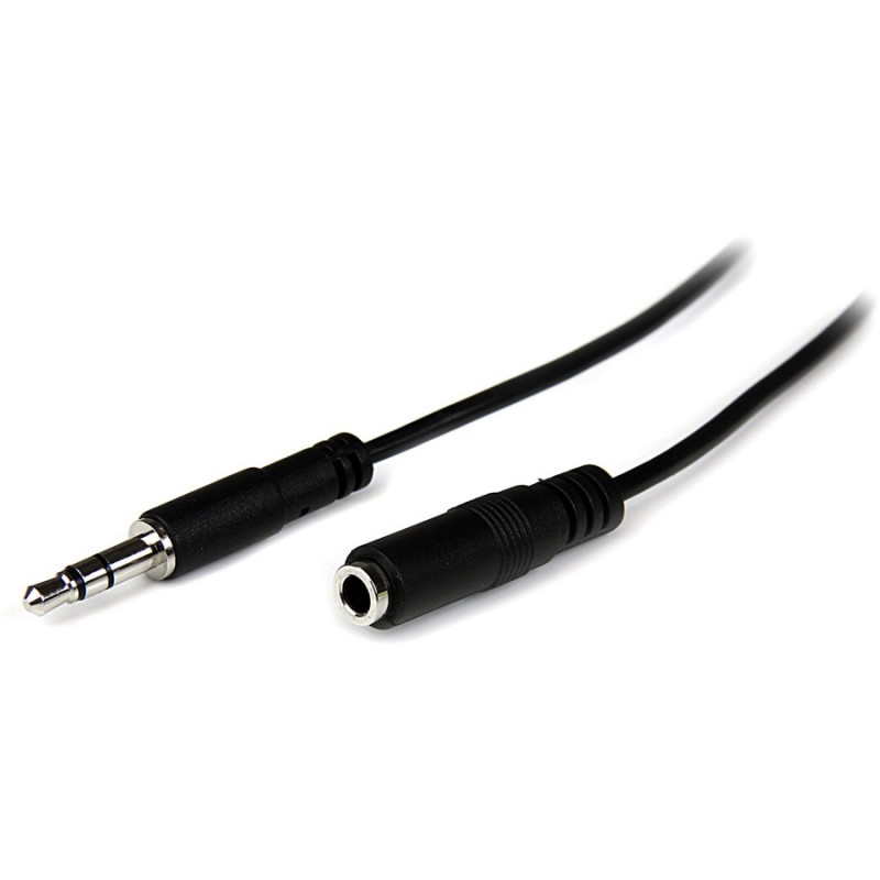 StarTech.com 1m Slim 3.5mm Stereo Extension Cable M/F