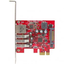 StarTech.com 3Port PCIe USB 3.0 Adapter Card - Standa