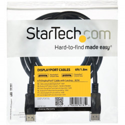 StarTech.com 15FT DISPLAYPORT CABLE WITH LATCHES M/M